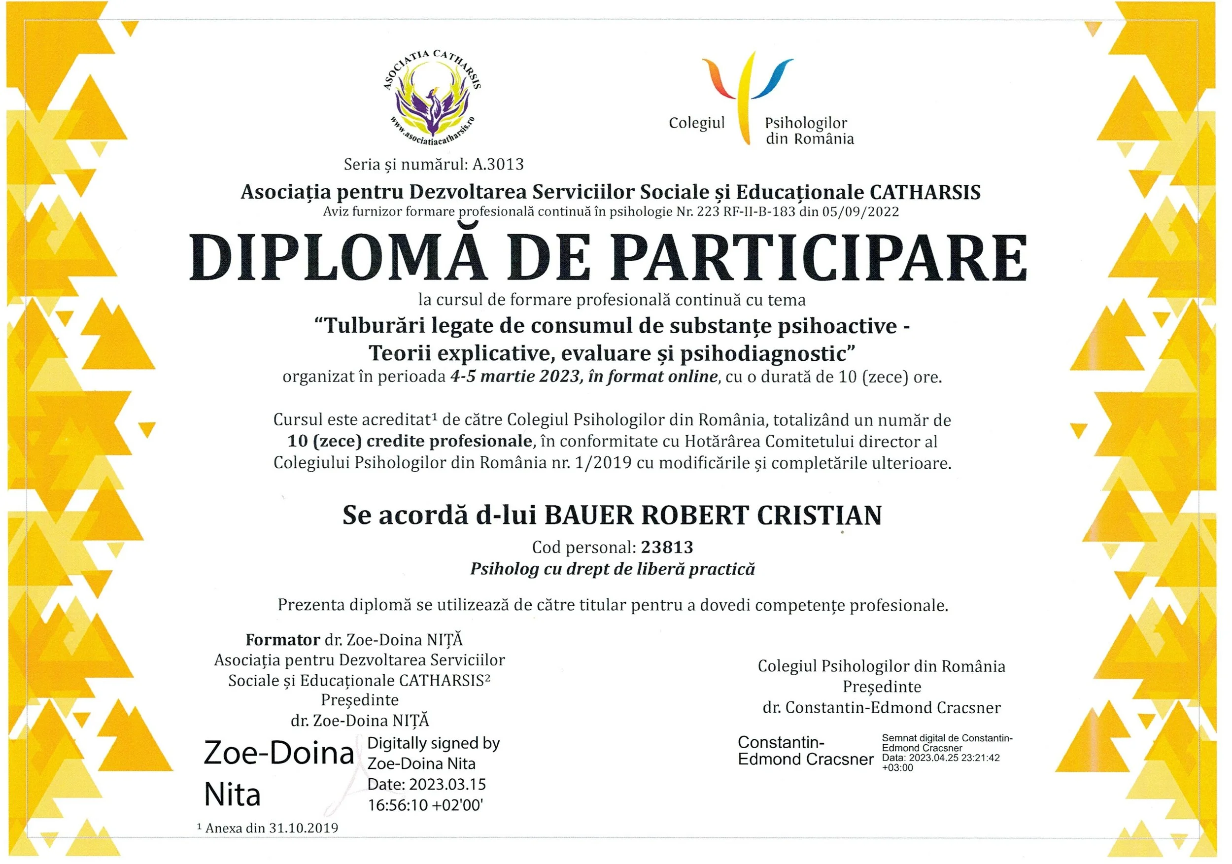 Legislatia specifica profesiei de psihoterapeut